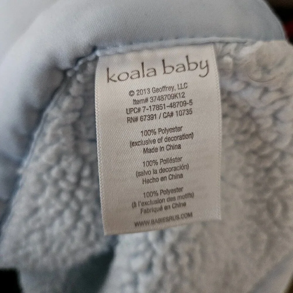 Koala Baby 2013 Solid Light Blue Baby Blanket SOFT Fleece Satin Trim 29x39